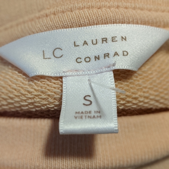 Peachy Pink Lauren Conrad Sweatshirt with Ruffles - Picture 5 of 8